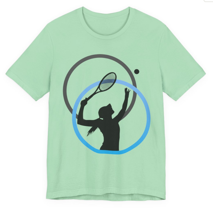 Minimal Tennis Woman Light | Universe