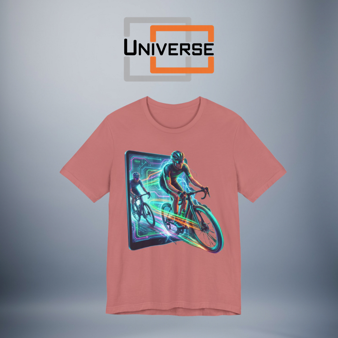 Neon Cyclist Portal Branded Design — Universe Digital
