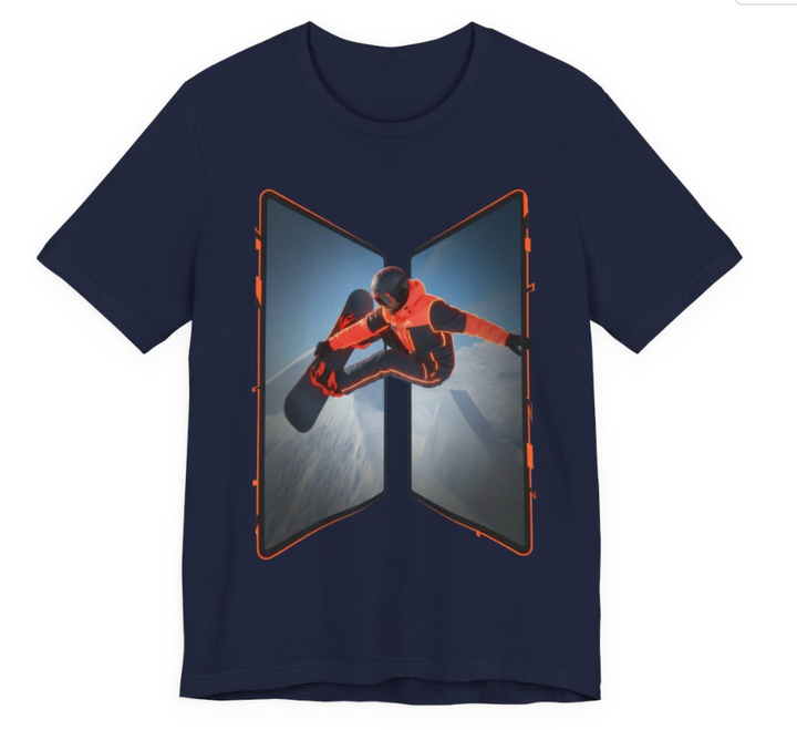 Neon Snowboarder Z Fold Portal | Universe