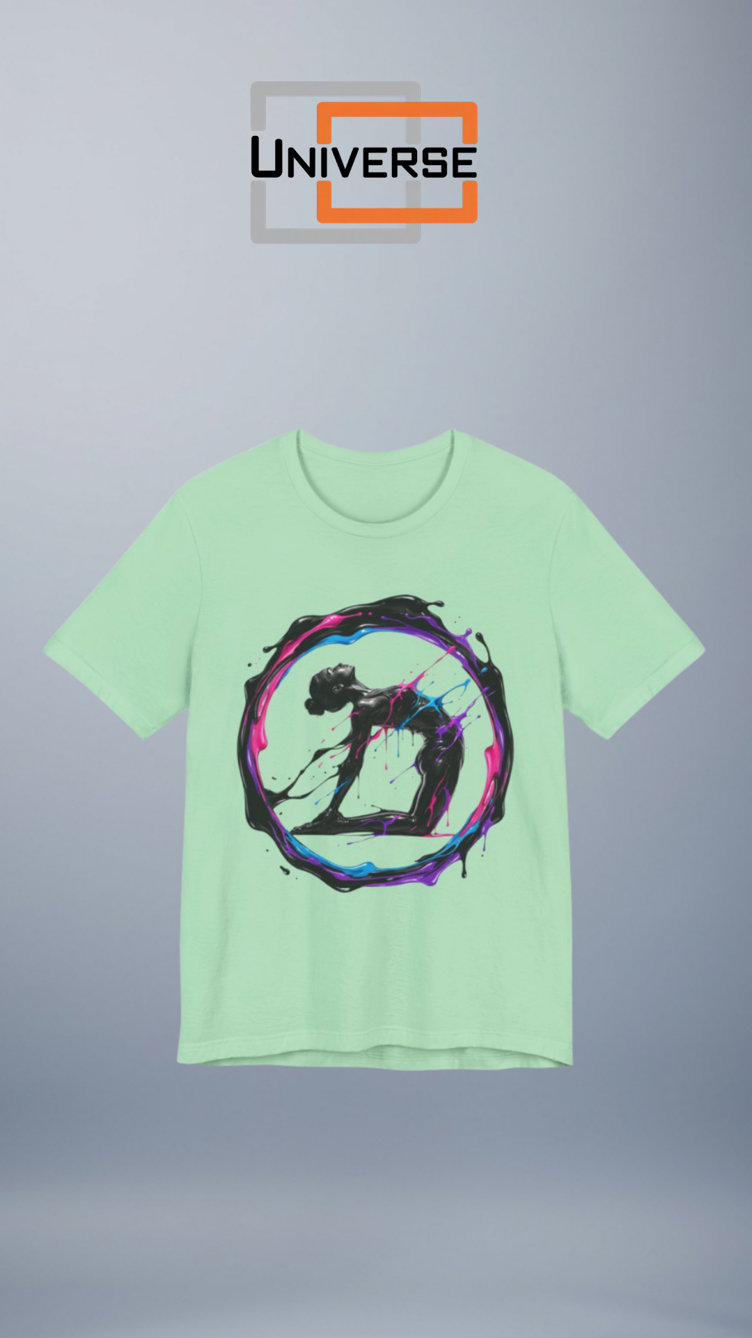 Paint Splash Dancer Branded Design Portrait — Universe Digital