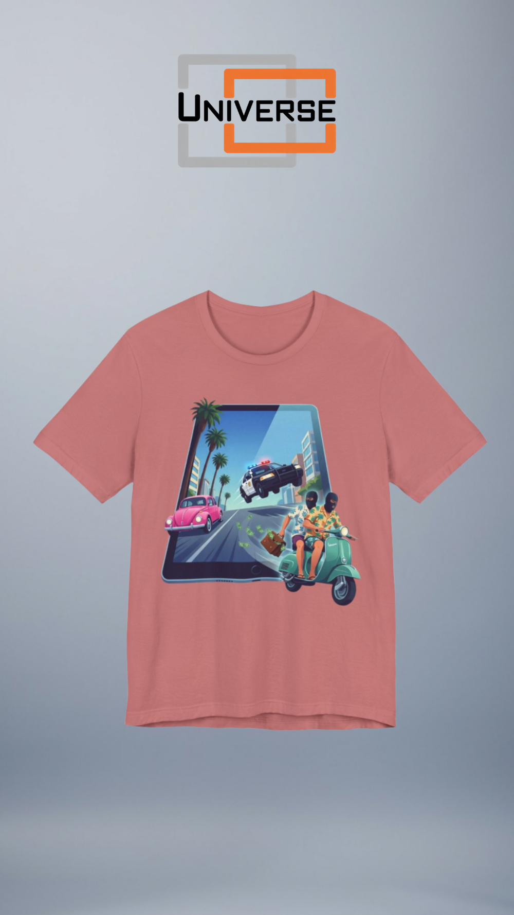 Vespa Heist Portal Branded Design Portrait — Universe Digital