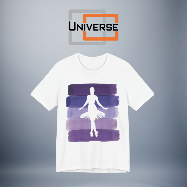 Vintage Ballerina Purple Stripes Branded Design — Universe Digital