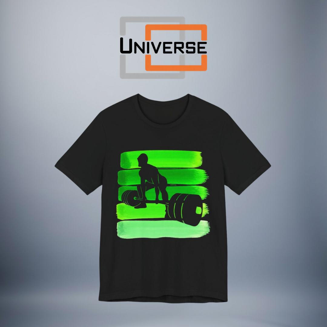Vintage Deadlift Green Stripes Branded Design — Universe Digital