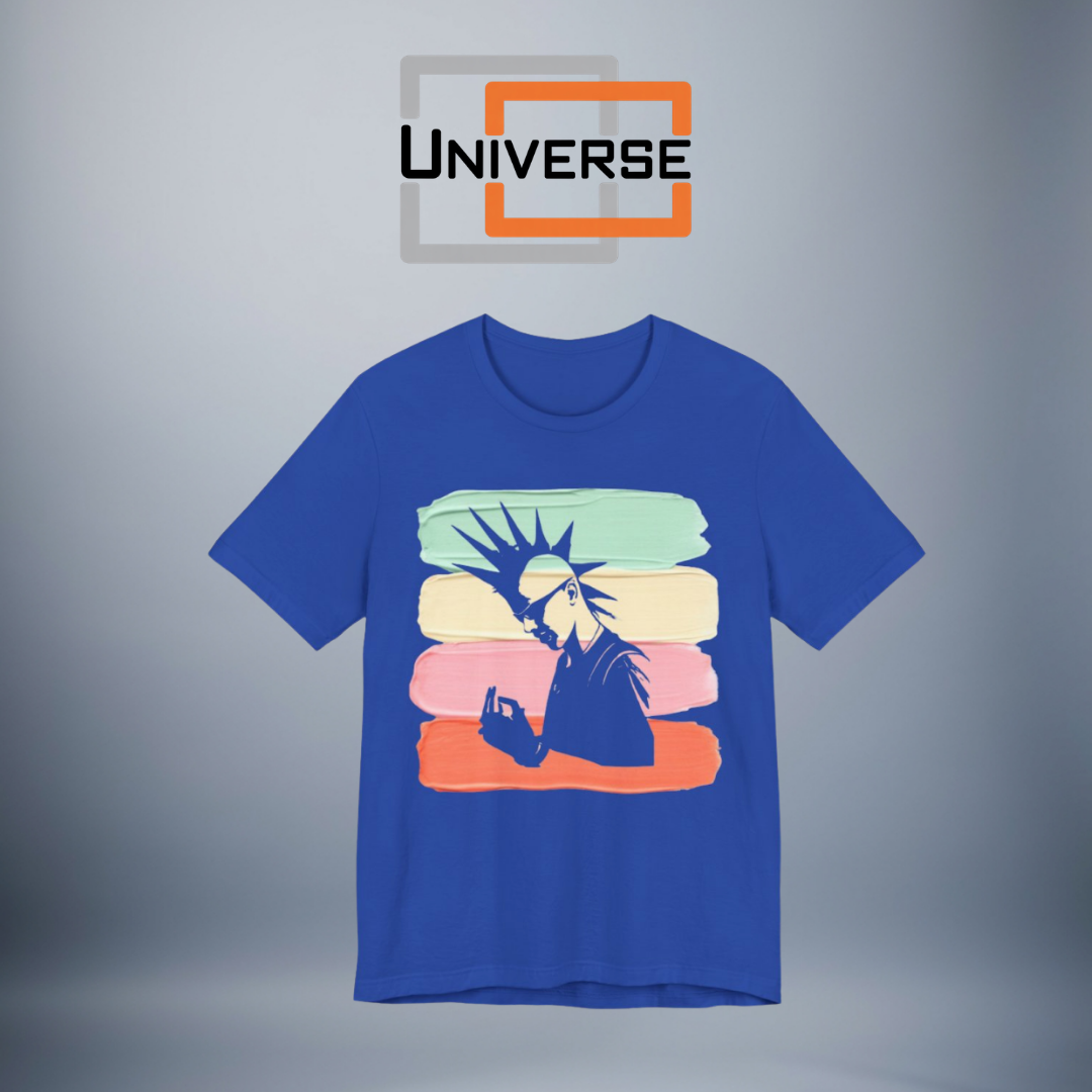 Vintage Punk Pastel Stripes Branded Design — Universe Digital