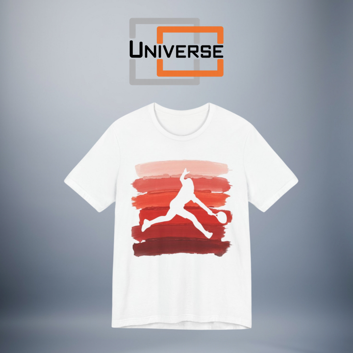 Vintage Tennis Red Stripes Branded Design — Universe Digital