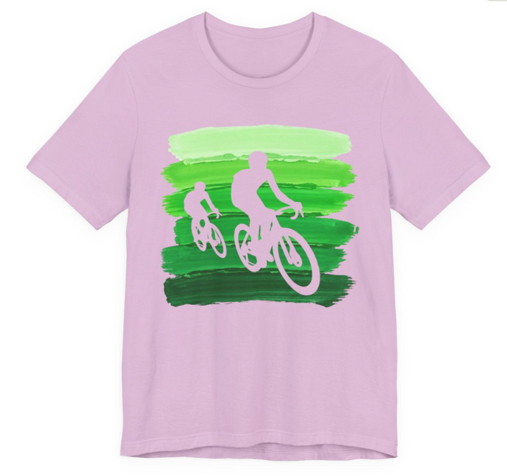 Vintage Cyclists Green Stripes | Universe