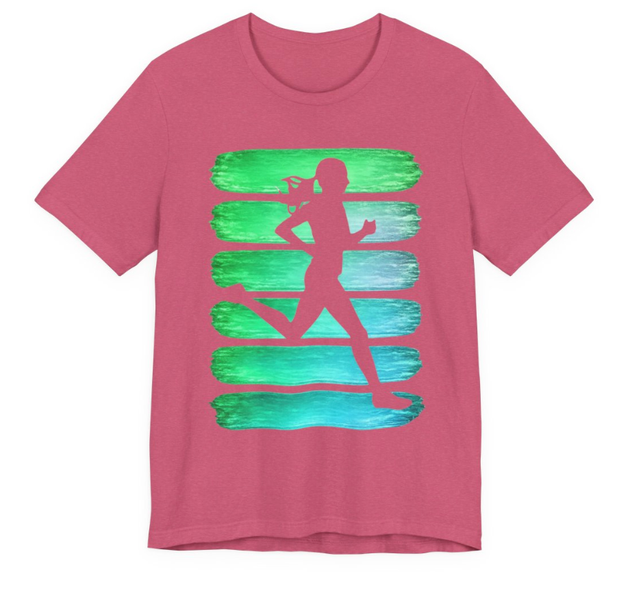 Vintage Runner Green Teal Stripes | Universe