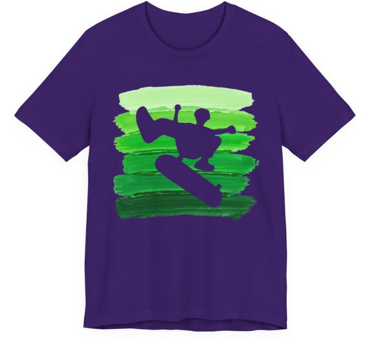 Vintage Skateboarder Green Stripes | Universe