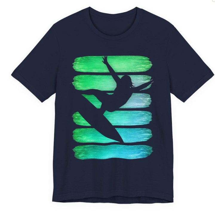 Vintage Surfer Girl Stripes | Universe