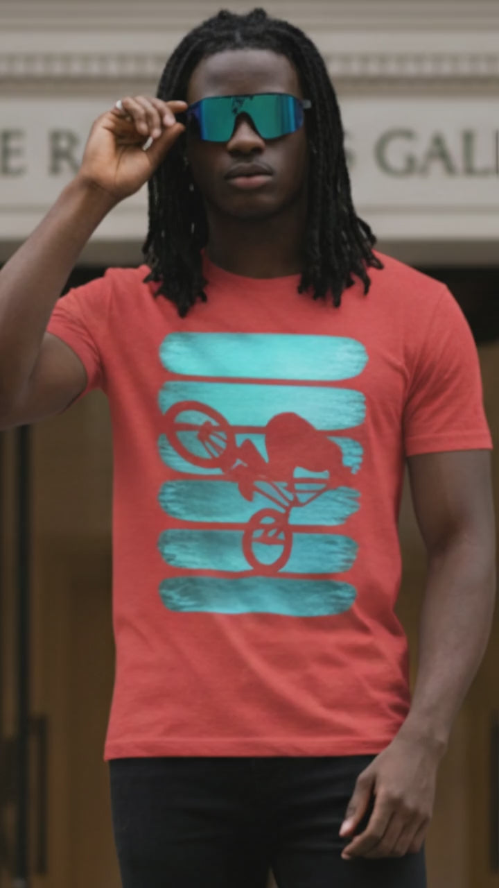 Vintage BMX Teal Stripes Lifestyle Video — Universe Digital
