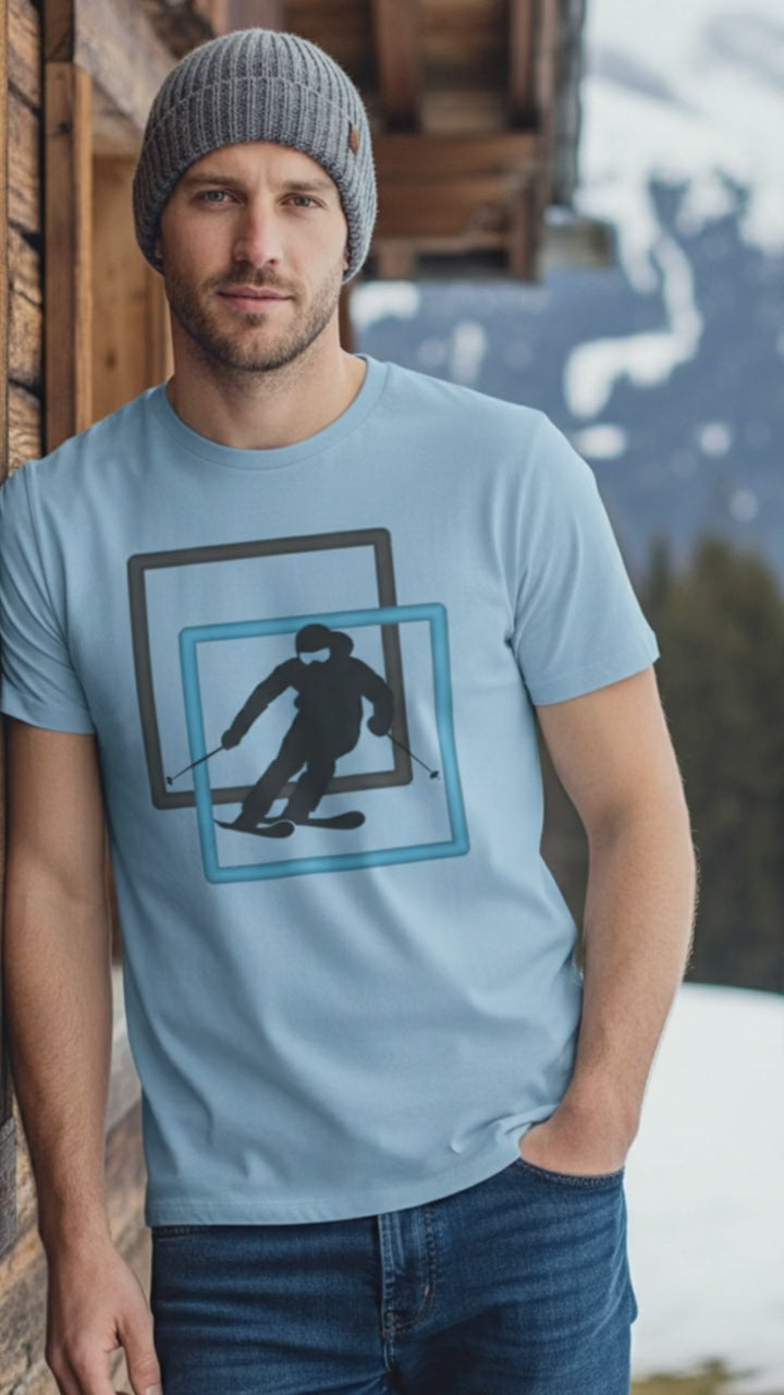 Minimal Downhill Skier Light Lifestyle Video — Universe Digital