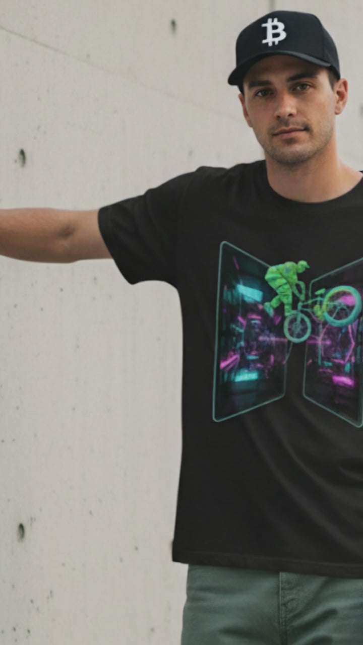Neon BMX Cyber Z-Fold Portal Lifestyle Video — Universe Digital