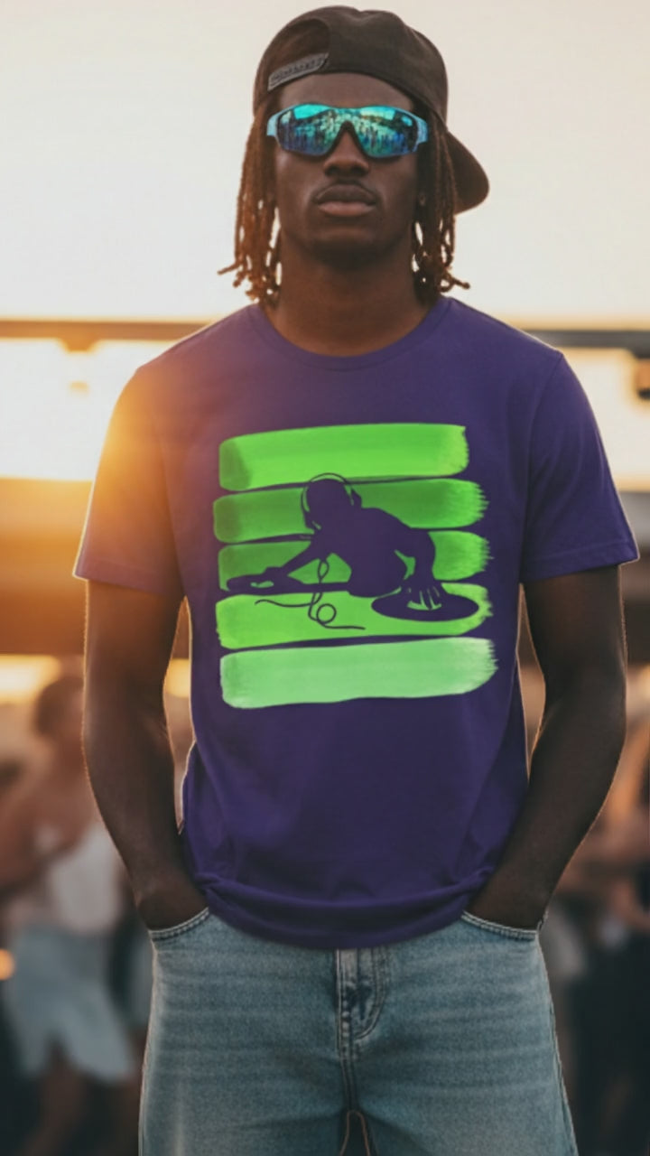 Vintage DJ Green Stripes Lifestyle Video — Universe Digital