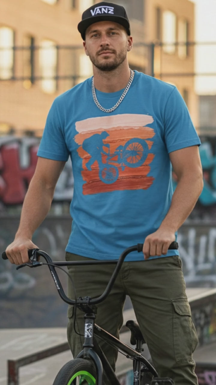 Vintage BMX Orange Stripes Lifestyle Video — Universe Digital
