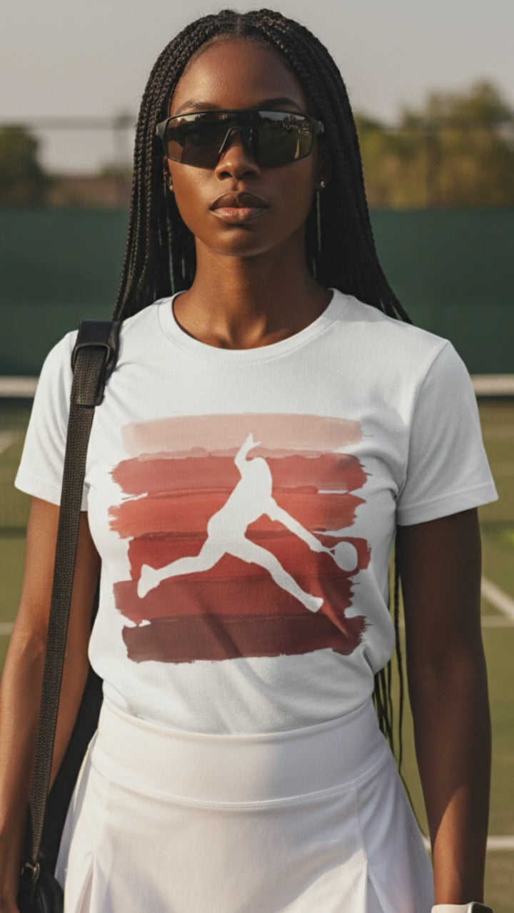Vintage Tennis Red Stripes Lifestyle Video — Universe Digital