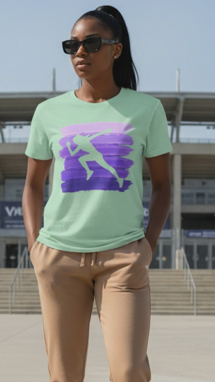 Vintage Sprint Purple Stripes Lifestyle Video — Universe Digital