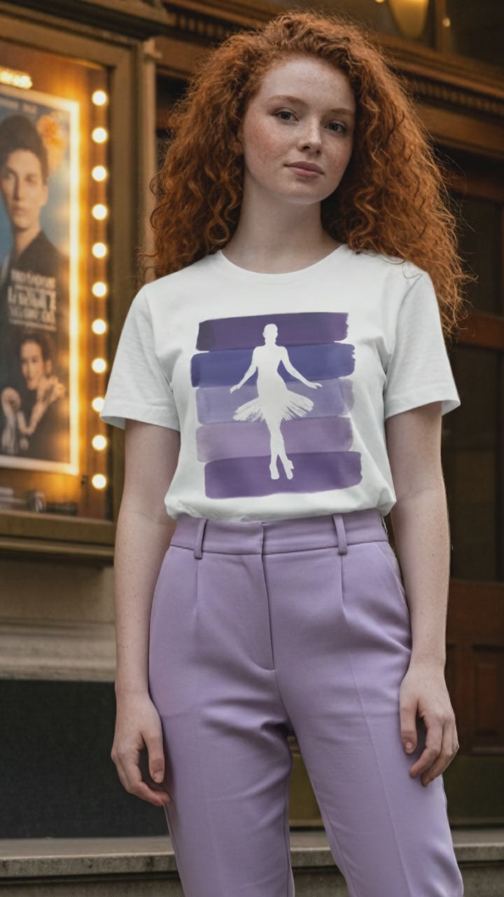 Vintage Ballerina Purple Stripes Lifestyle Video — Universe Digital
